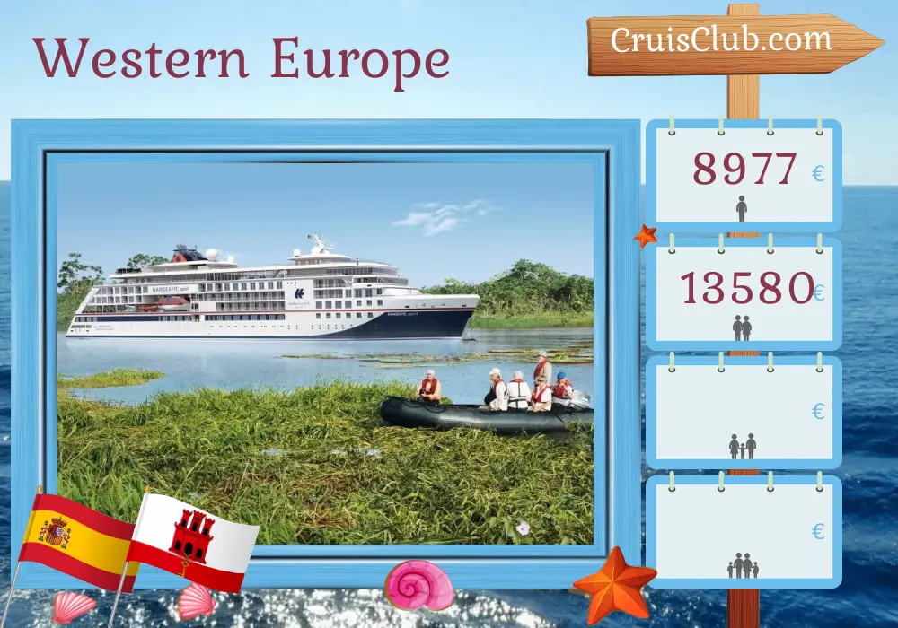 Cruise in the Western Europe from Seville to Santa Cruz de Tenerife aboard HANSEATIC spirit ship with visits to Spain, Gibraltar, and Morocco for 13 days