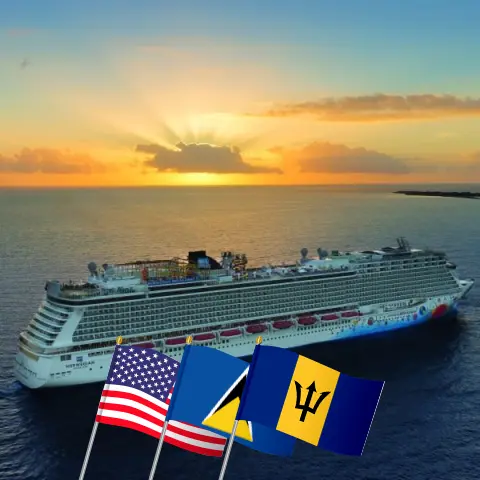 Круиз по Восточному Карибскому морю из Нью-Йорка на борту судна Norwegian Breakaway с посещением США, Сент-Люсии и Барбадоса на 13 дней