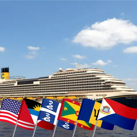 Kreuzfahrt in der östlichen Karibik ab Port Canaveral / Orlando an Bord des Carnival Venezia-Schiffs mit Stopps in den USA, Martinique, Grenada, St. Vincent und den Grenadinen, Barbados und Puerto Rico für 15 Tage