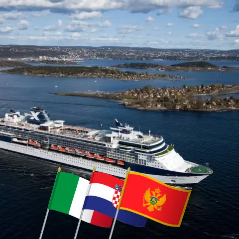 Kreuzfahrt im Mittelmeer von Ravenna nach Civitavecchia an Bord des Schiffes Celebrity Constellation mit Besuchen in Italien, Kroatien und Montenegro für 12 Tage