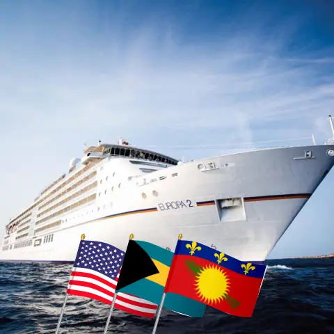 Kreuzfahrt in der östlichen Karibik ab Miami an Bord des Schiffes MS EUROPA 2 mit Stops in den USA, den Bahamas, Puerto Rico, Saint-Barthélemy, Guadeloupe, Saint Martin und den Britischen Jungferninseln für 15 Tage