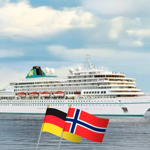 Kreuzfahrt durch das Nordland ab Bremerhaven an Bord des Schiffes Amera mit Besuchen in Deutschland und Norwegen für 9 Tage