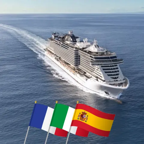 Kreuzfahrt im Mittelmeer von Cannes nach Barcelona an Bord des MSC Seaview-Schiffs mit Besuchen in Frankreich, Italien und Spanien für 7 Tage