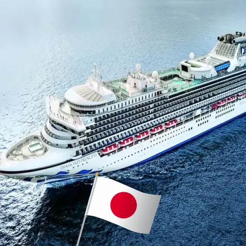 Cruzeiro no Leste da Ásia a partir de Yokohama a bordo do navio Diamond Princess com visitas ao Japão por 8 dias