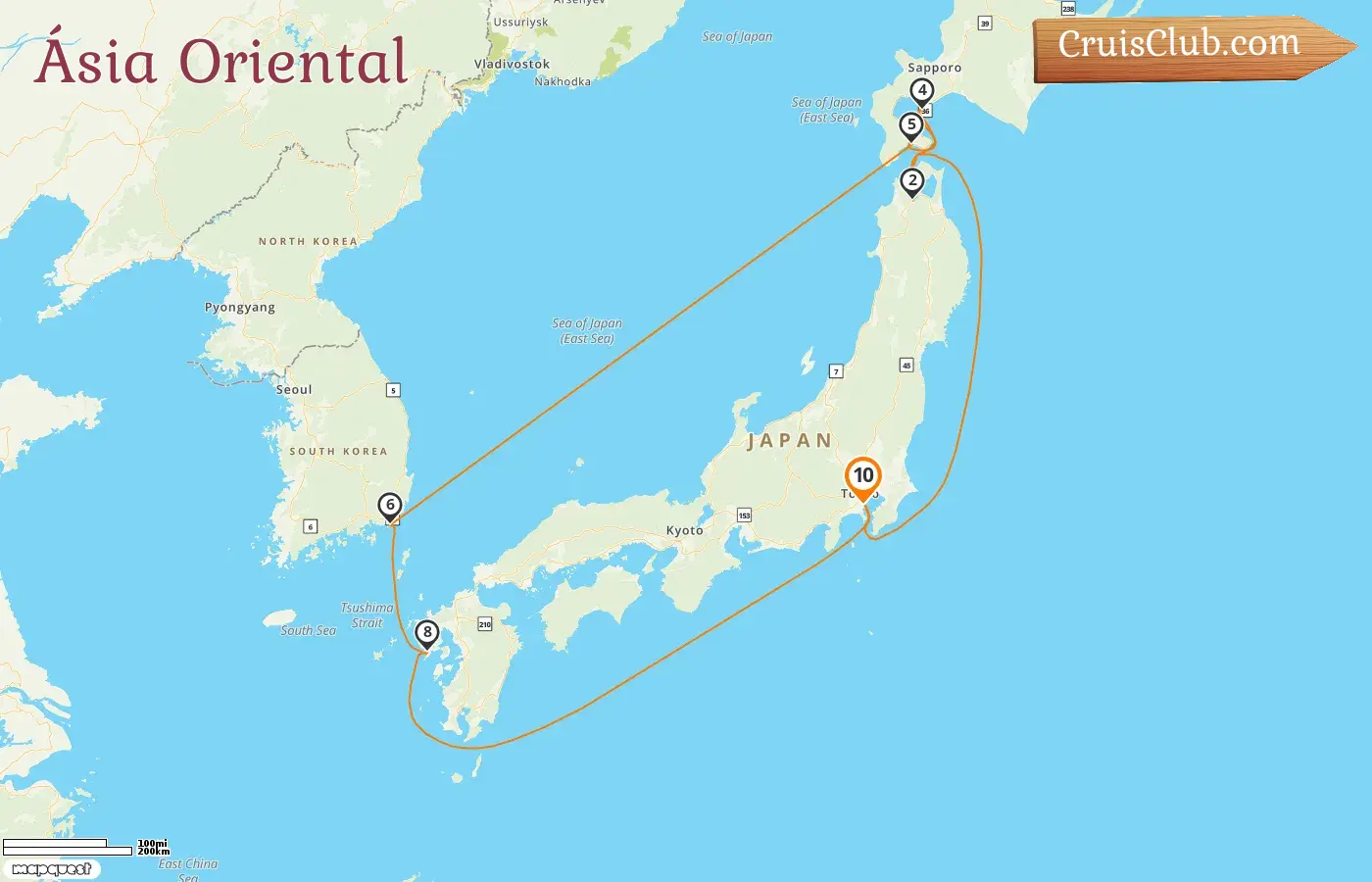 Cruzeiro no Leste da Ásia a partir de Yokohama a bordo do navio Diamond Princess com visitas ao Japão e Coreia do Sul por 10 dias