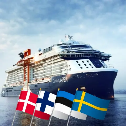 Круиз по Балтийскому морю с Саутгемптона на борту судна Celebrity Apex с посещением Дании, Финляндии, Эстонии и Швеции на 13 дней