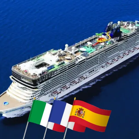 Cruzeiro no Mediterrâneo de Civitavecchia a Barcelona a bordo do navio Norwegian Epic com visitas à Itália, França e Espanha por 8 dias