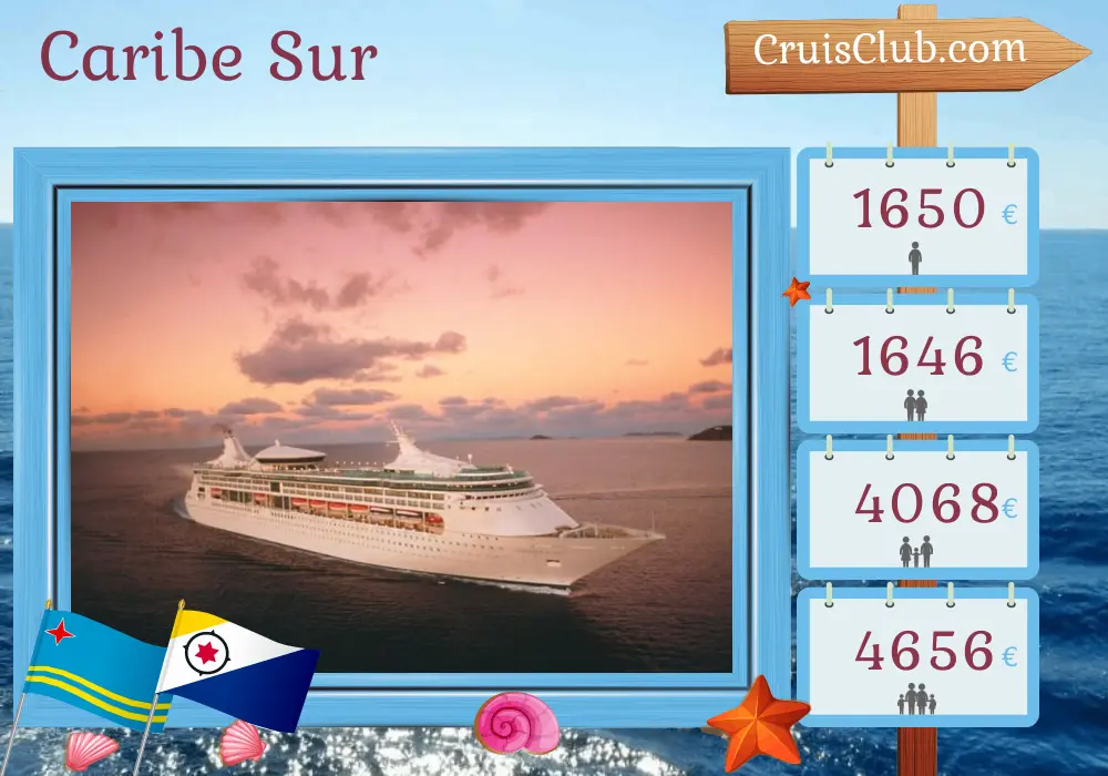 Crucero por el Caribe del Sur desde Colonia a bordo del barco Grandeur of the Seas con visitas a Panamá, Colombia y Aruba durante 8 días