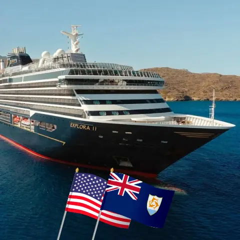 Crucero por el Caribe Oriental desde Miami a Saint John a bordo del barco EXPLORA II con visitas a EE. UU., República Dominicana y Puerto Rico durante 8 días