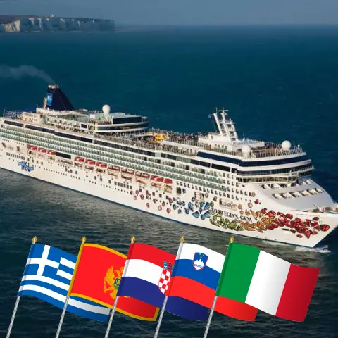 Круиз по Средиземному морю от Пирея до Равенны на корабле Norwegian Gem с посещением Греции, Черногории, Хорватии, Словении и Италии на 8 дней