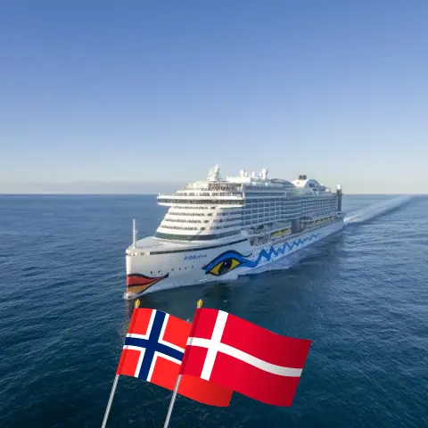 Cruzeiro no Mar Báltico a partir de Kiel a bordo do navio AIDAprima com visitas à Noruega e Dinamarca por 11 dias
