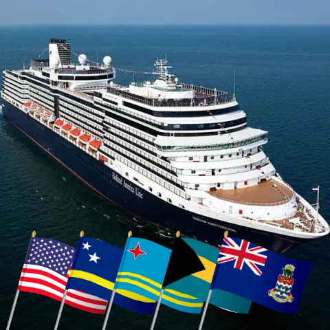 Kreuzfahrt durch den Panamakanal von Fort Lauderdale mit dem Schiff Nieuw Amsterdam mit Stopps in den USA, der Dominikanischen Republik, Curaçao, Aruba, den Bahamas, Kolumbien, Panama, Costa Rica und den Kaimaninseln für 22 Tage