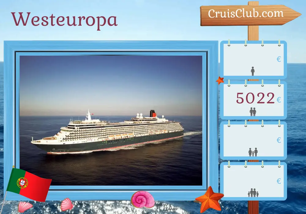 Kreuzfahrt in Westeuropa ab Southampton an Bord des Schiffes Queen Victoria mit Stopps in Portugal und Marokko für 17 Tage
