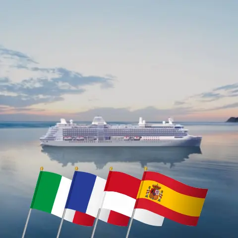 Круиз по Средиземноморью из Чивитавеккьи в Барселону на борту судна «Silver Ray» с посещением Италии, Франции, Монако и Испании в течение 14 дней