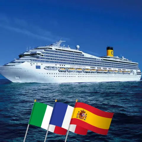 Cruise in the Canary Islands from Savona to Santa Cruz de Tenerife aboard Costa Fortuna ship with visits to Italy, France, Spain, and Morocco for 17 days