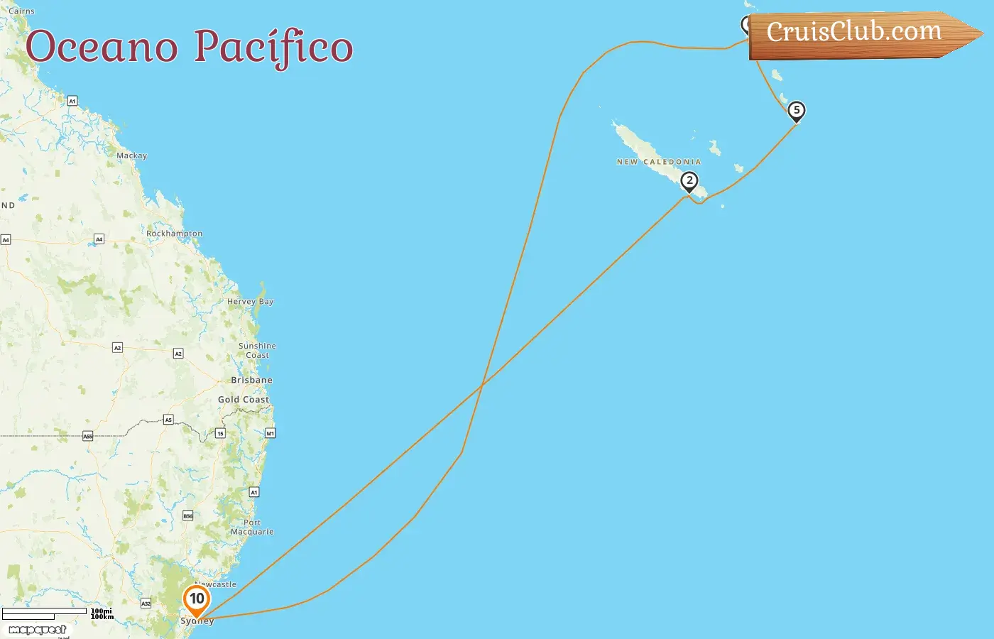 Cruzeiro no Oceano Pacífico a partir de Sydney a bordo do navio Carnival Adventure com visitas à Austrália, Nova Caledônia e Vanuatu por 10 dias