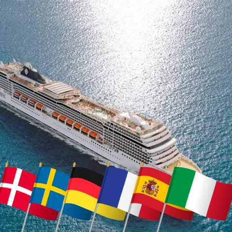 Круиз по Западной Европе от Копенгагена до Генуи на борту судна MSC Magnifica с посещениями Дании, Швеции, Германии, Франции, Испании и Италии на 15 дней