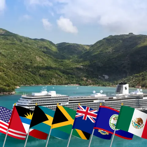 Kreuzfahrt in der Karibik ab Fort Lauderdale an Bord des Schiffes Rotterdam mit Besuchen in den USA, Bahamas, Jamaika, Kaimaninseln, Honduras, Belize und Mexiko für 22 Tage