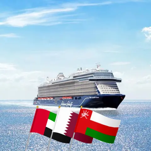 Cruzeiro no Oriente Médio a partir de Dubai a bordo do navio Mein Schiff Flow com visitas aos Emirados Árabes Unidos, Catar e Omã por 8 dias