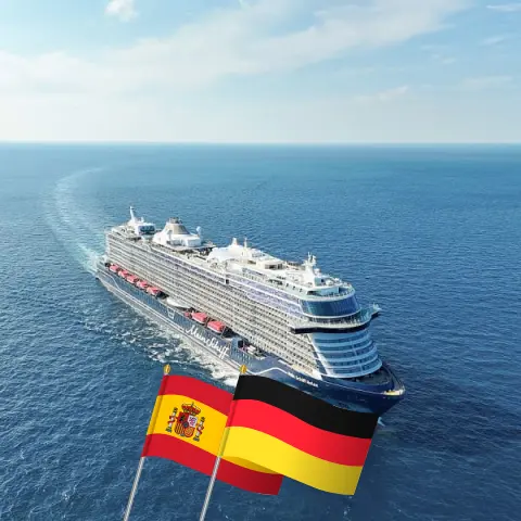 Crucero por las Islas Canarias desde Santa Cruz de Tenerife a Hamburgo a bordo del barco Mein Schiff Relax con visitas a España y Alemania durante 13 días
