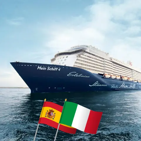 Круиз по Средиземноморью из Пальмы на борту судна Mein Schiff 4 с посещением Испании и Италии на 8 дней