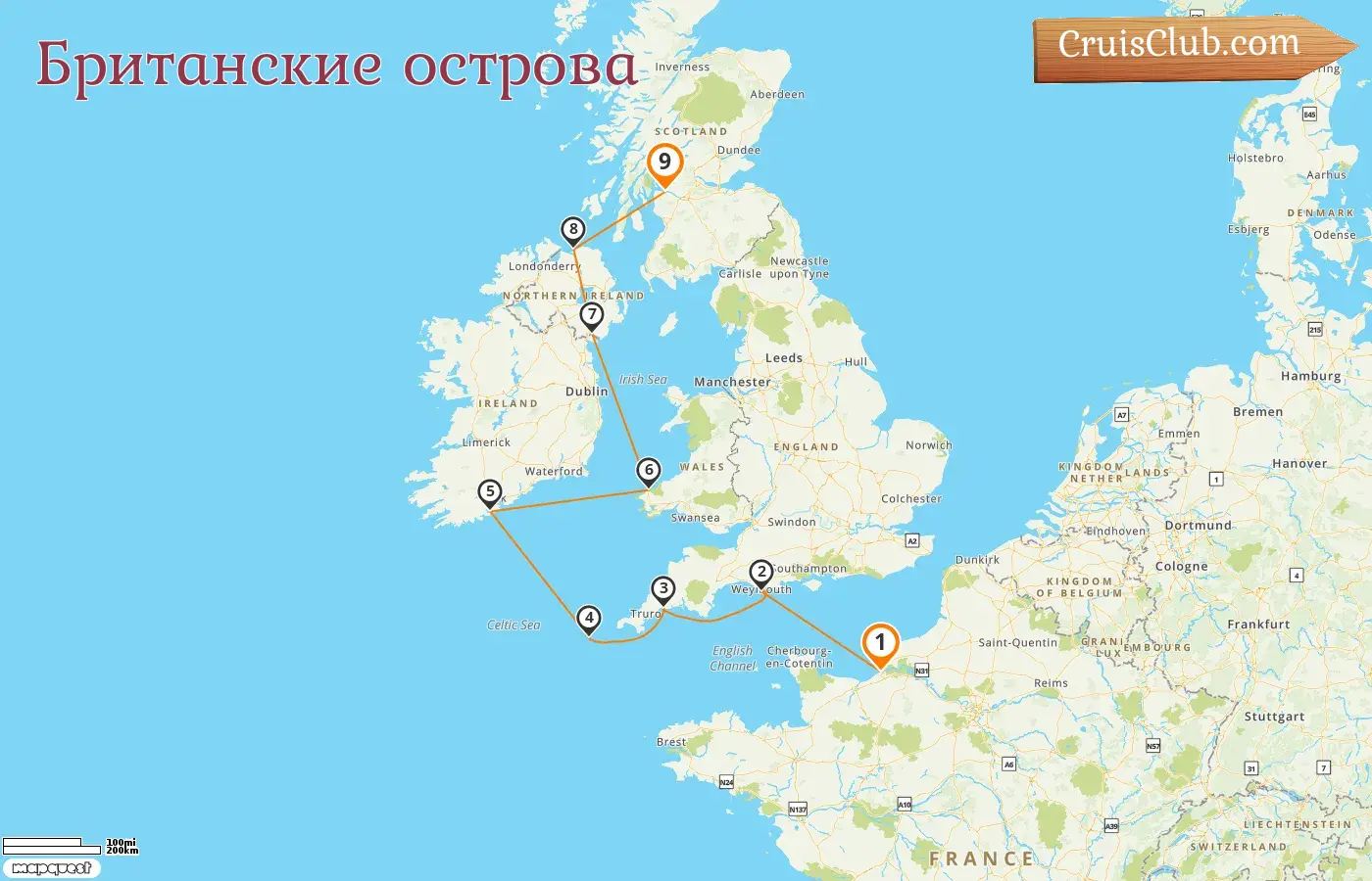 Nine days high seas on MS L`Austral from Honfleur to Glasco, visiting France and Ireland