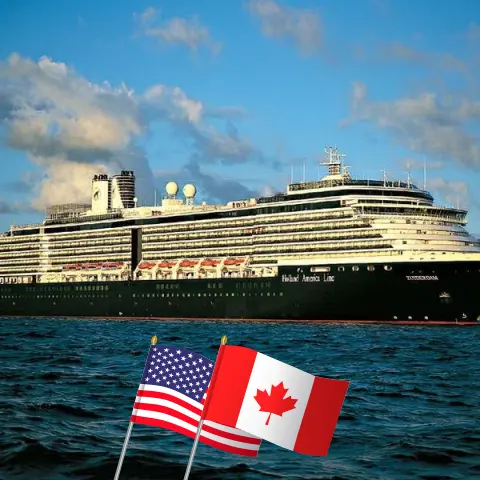 Croisière en Amérique du Nord de Miami à Québec à bord du navire Zuiderdam avec visites aux États-Unis et au Canada pendant 15 jours