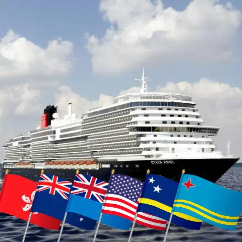 Круиз по всему миру из Гонконга в Майами на борту судна "Королева Анна" с посещением Гонконга, Филиппин, Индонезии, Австралии, Вануату, Фиджи, США, Гватемалы, Панамы, Кюрасао и Арубы на 53 дня