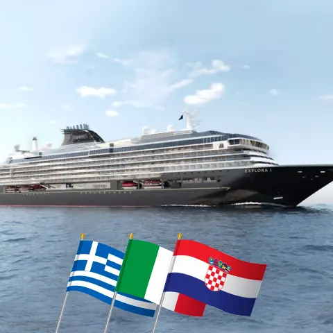 Kreuzfahrt im Mittelmeer von Istanbul nach Fusina an Bord des Schiffes EXPLORA I mit Besuchen in der Türkei, Griechenland, Italien und Kroatien für 11 Tage
