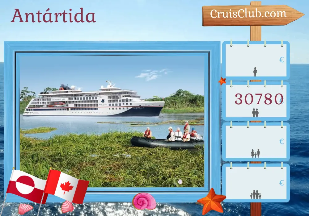 Crucero por el Ártico desde Kangerlussuaq a bordo del barco HANSEATIC spirit con visitas a Groenlandia y Canadá durante 18 días