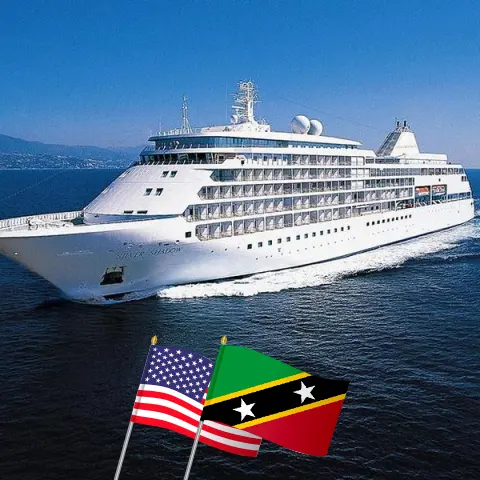 Kreuzfahrt in die östliche Karibik ab Miami an Bord des Silver Shadow Schiffes mit Stopps in den USA, Puerto Rico, Saint-Barthélemy, St. Kitts und Nevis sowie den Britischen Jungferninseln für 11 Tage