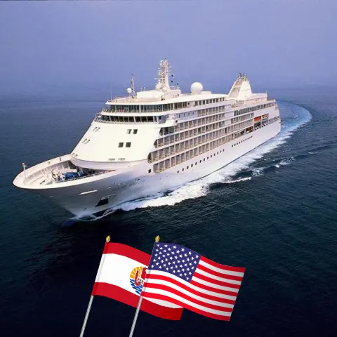Круиз по Южному Тихому океану из Папете в Гонолулу на корабле Silver Whisper с посещением Французской Полинезии и США на 15 дней
