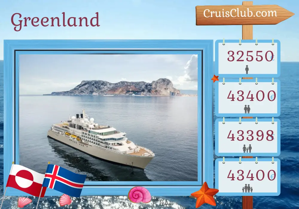 Cruise in the Greenland from Reykjavik aboard Silver Endeavour ship with visits to Greenland and Iceland for 16 days