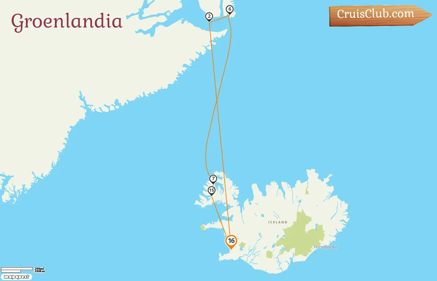 Crucero en Groenlandia desde Reykjavik a bordo del barco Silver Endeavour con visitas a Groenlandia e Islandia por 16 días