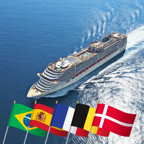 Трансатлантический круиз: от Сантоса до Копенгагена на борту судна MSC Preziosa с посещением Бразилии, Испании, Франции, Бельгии и Дании на 22 дня