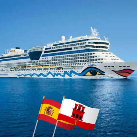 Cruise in the Canary Islands from Barcelona to Las Palmas aboard AIDAblu ship with visits to Spain and Gibraltar for 8 days