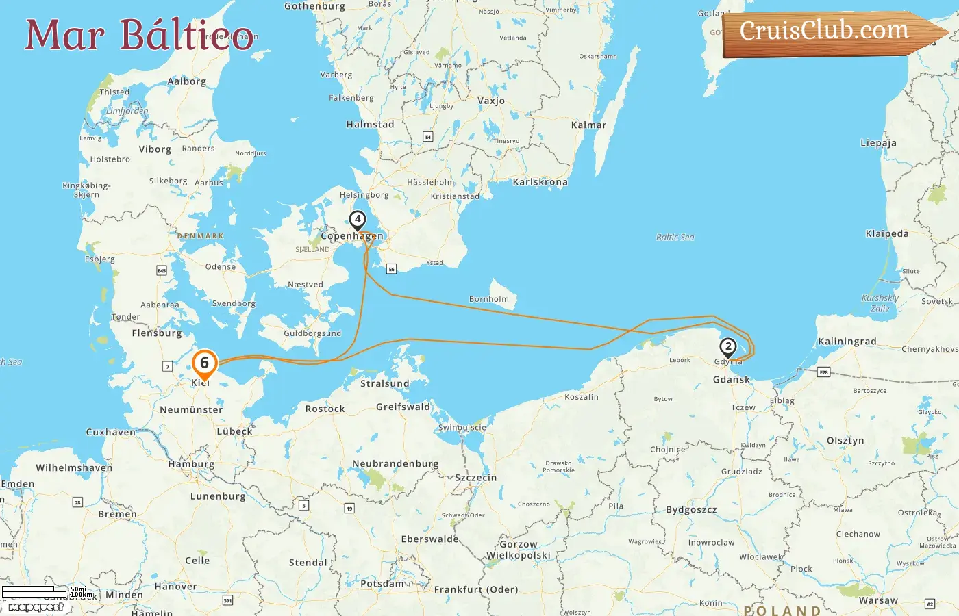 Cruzeiro no Mar Báltico de Kiel a bordo do navio Mein Schiff Relax com visitas à Polônia e à Dinamarca por 6 dias