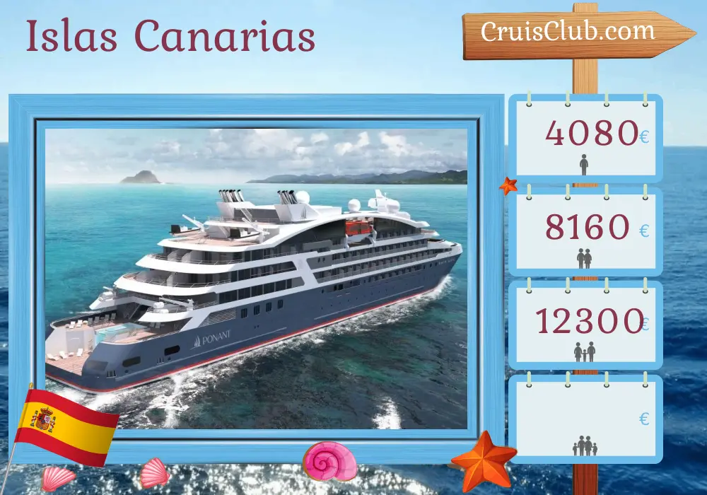 Crucero en las Islas Canarias desde Las Palmas a bordo del barco Le Lapérouse con visitas a España por 8 días