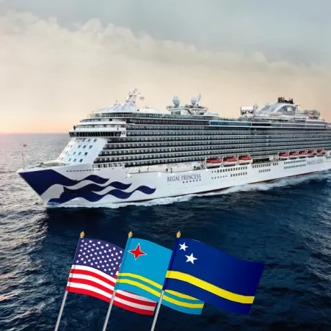 Kreuzfahrt in der Karibik ab Fort Lauderdale an Bord des Schiffes Regal Princess mit Stopps in den USA, der Dominikanischen Republik, Aruba und Curaçao für 9 Tage