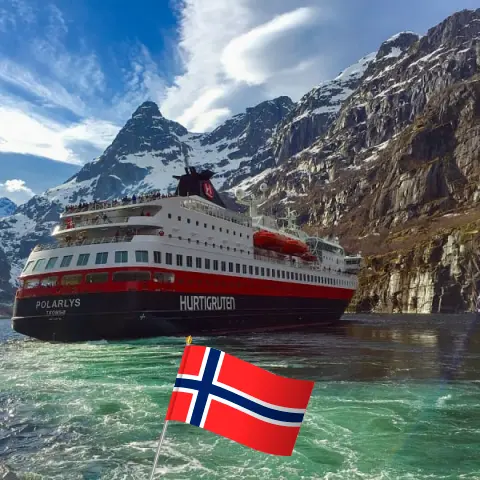 Crucero por el norte desde las montañas hasta Trondheim a bordo del barco Polarlys con visitas a Noruega durante 11 días