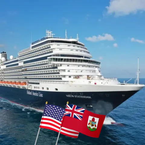 Kreuzfahrt über den Transatlantik von Fort Lauderdale nach Rotterdam an Bord des Schiffes Nieuw Statendam mit Stopps in den USA und Bermuda für 14 Tage