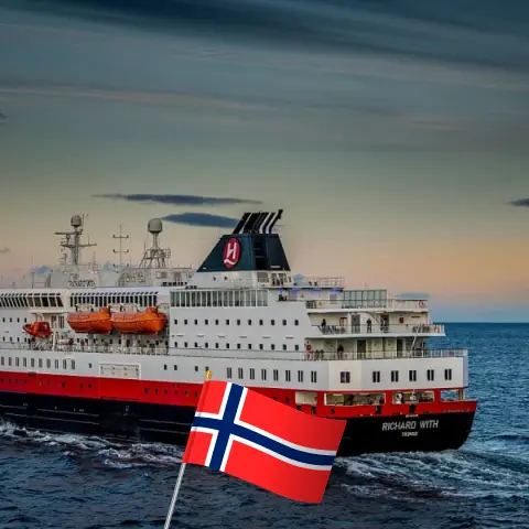 Круиз на север островов с горами на борту с кораблем Ричарда Уита с посещениями в Норвегии на 12 дней