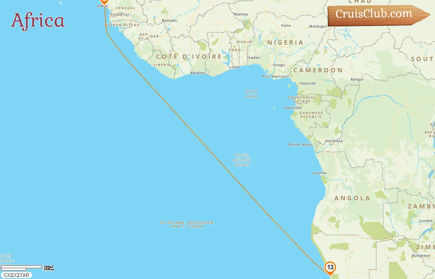 Cruise in the Africa from Dakar to Walvis Bay aboard Le Dumont d`Urville ship with visits to Senegal and Namibia for 13 days