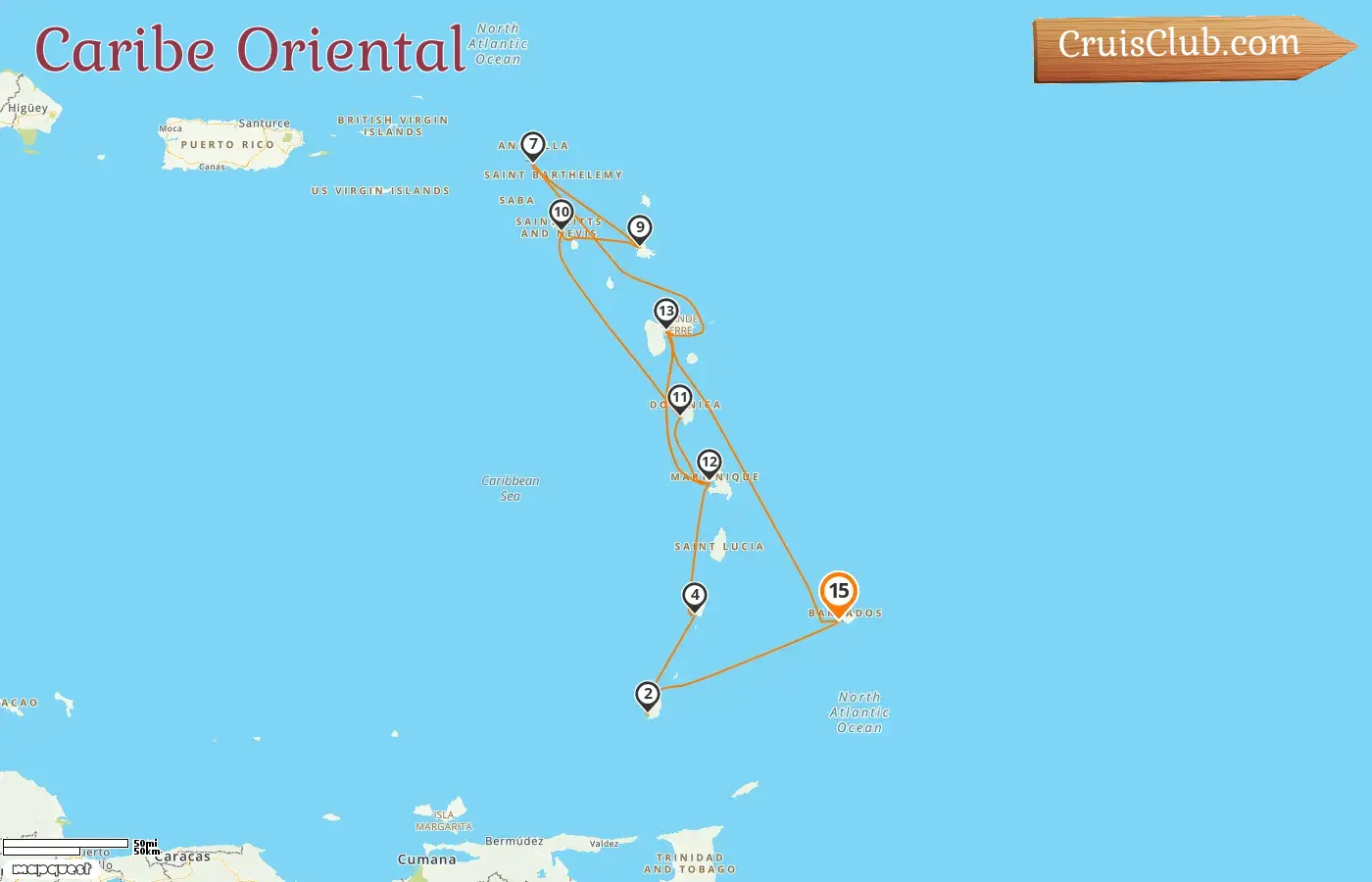 Crucero en el Caribe Oriental desde Bridgetown a bordo del MSC Seaview con visitas a Barbados, Granada, San Vicente y las Granadinas y Guadalupe durante 15 días