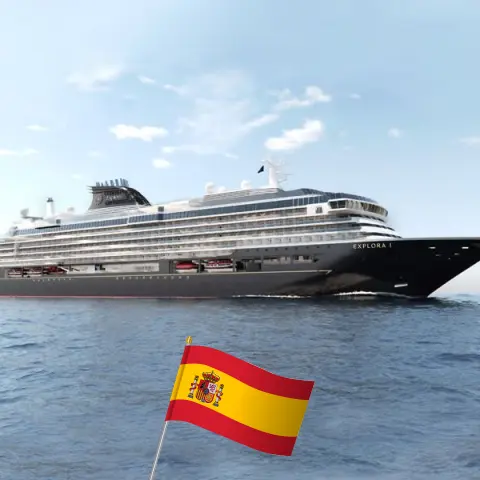 Crucero en el Mediterráneo desde Barcelona a bordo del barco EXPLORA I con visitas a España y Marruecos durante 11 días