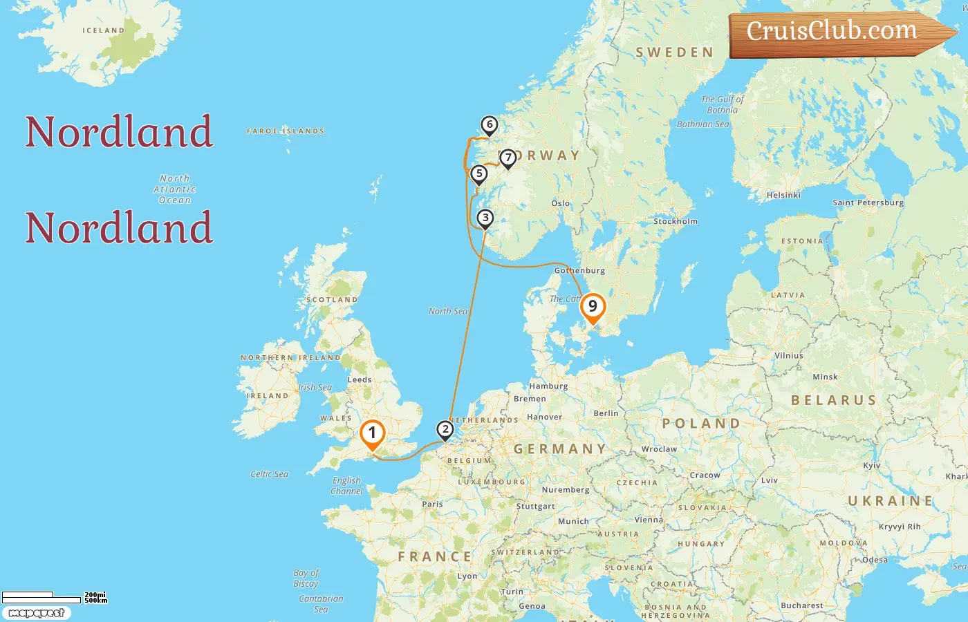 Cruzeiro no Norte de Southampton para Copenhaga a bordo do navio Explora IV com visitas à Bélgica, Noruega e Dinamarca por 9 dias