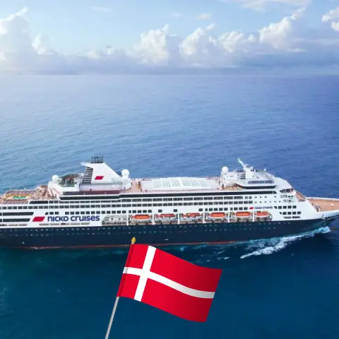 Cruzeiro no Mar Báltico de Kiel a bordo do navio Vasco da Gama com visitas à Dinamarca por 4 dias