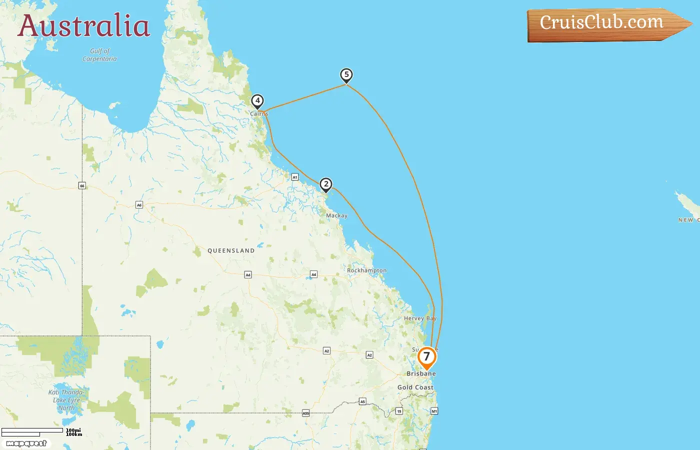 Crucero en Australia desde Brisbane a bordo del barco Quantum of the Seas con visitas a Australia por 7 días