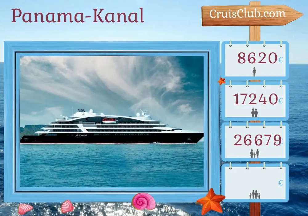 Kreuzfahrt im Panamakanal von Christopher nach Puntarenas an Bord des Schiffes Le Bellot mit Besuchen in Panama und Costa Rica für 11 Tage