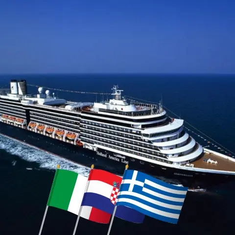 Круиз в Средиземном море из Триеста в Пирей на борту судна Oosterdam с посещениями Италии, Хорватии, Греции и Турции на 12 дней